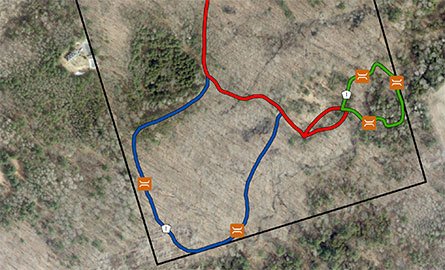 Sidney Conservation Area Trail Map